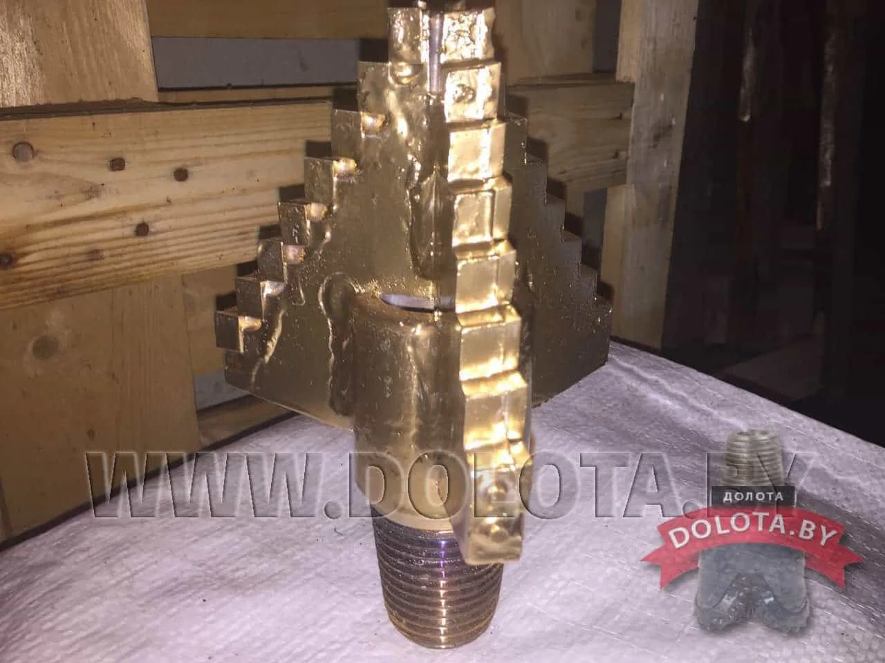 Долото трехлопастное 161 усиленное