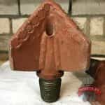 Долото трехлопастное 160мм с алмазными зубками