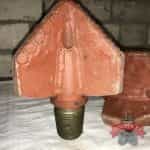 Долото трехлопастное 160мм с алмазными зубками