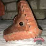 Долото трехлопастное 160мм с алмазными зубками